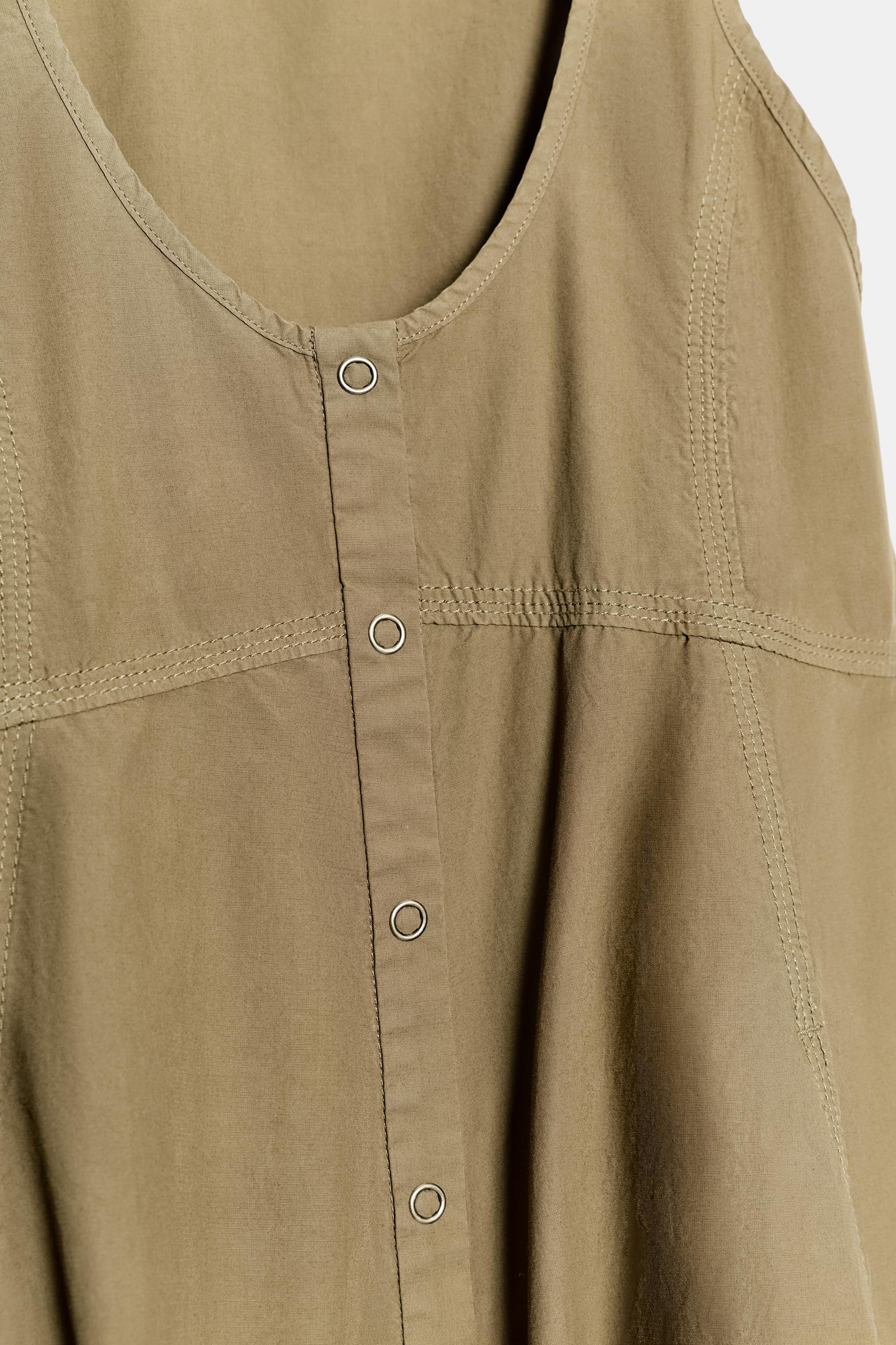 ROBE EN POPELINE DÉLAVÉE